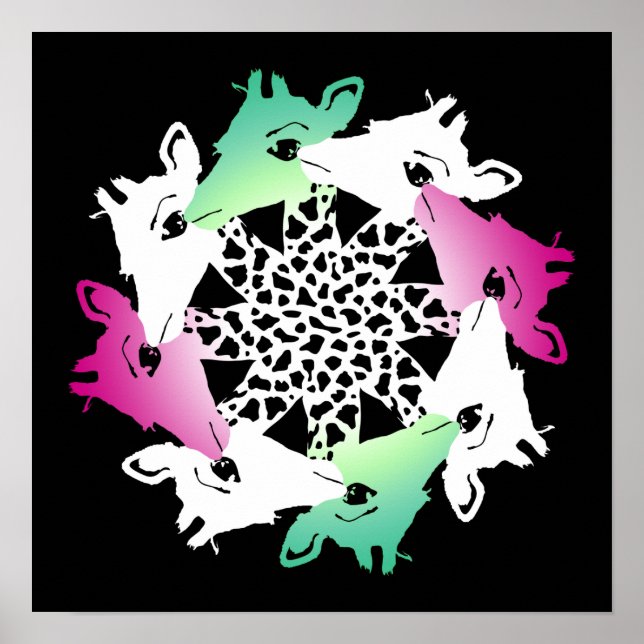 círculo de girafas poster (Frente)