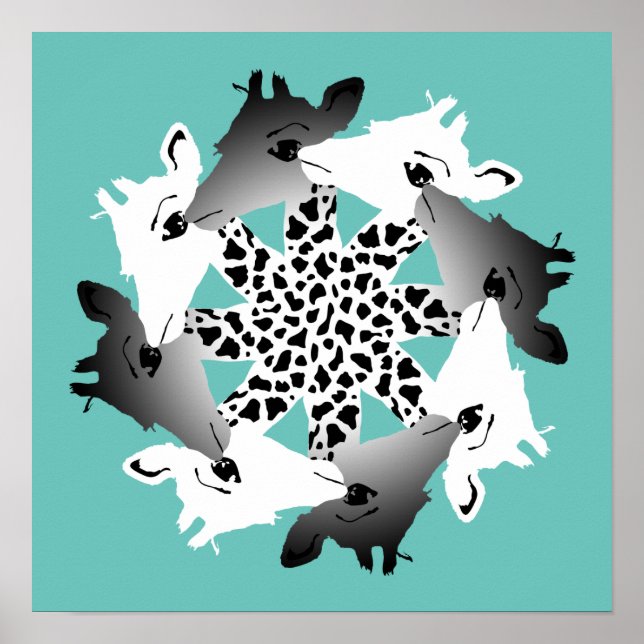 círculo de girafas poster (Frente)