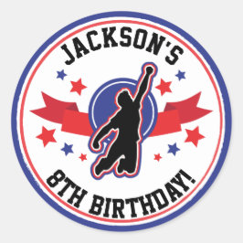 Círculo de Guerreiro Ninja / Adesivos redondos