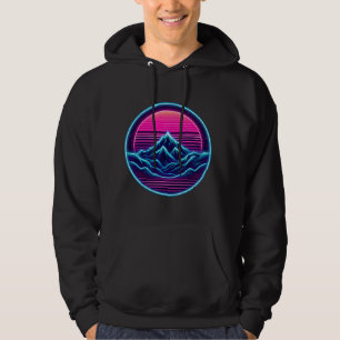 Círculo de Neon Mountain - Camisa de Adventure Ret