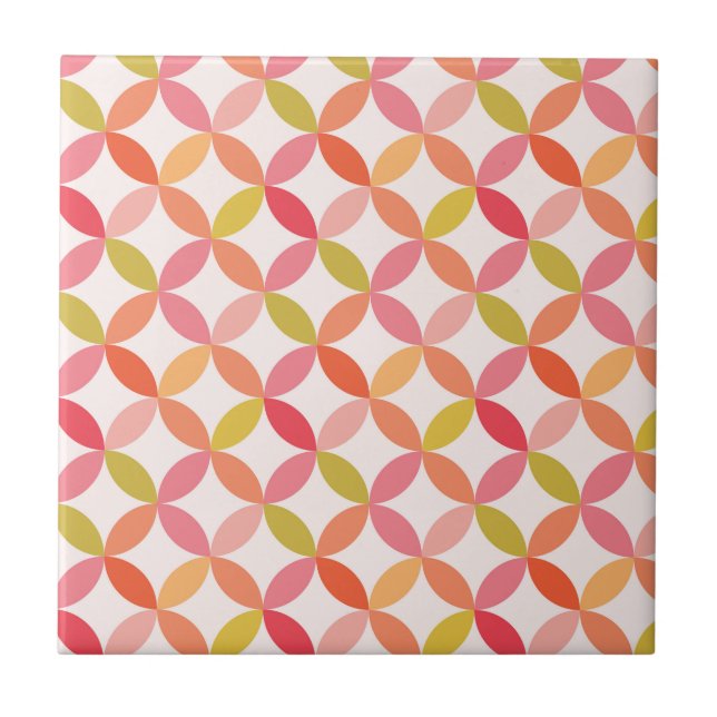 círculo de starburst moderno do meio século (Frente)