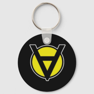 Círculo de Voluntaryist um chaveiro