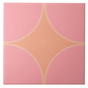 Círculo do quarto do pêssego do rosa e do abric