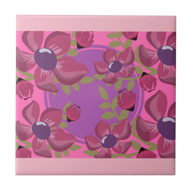 Círculo Dot Florah Azulejo (Frente)