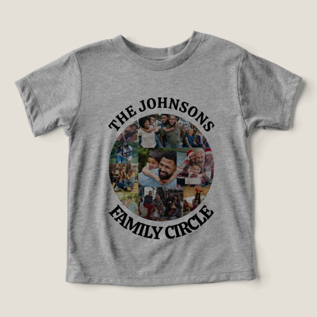 Círculo Familiar | Colagem de Fotografias Única Pe (Design frontal)