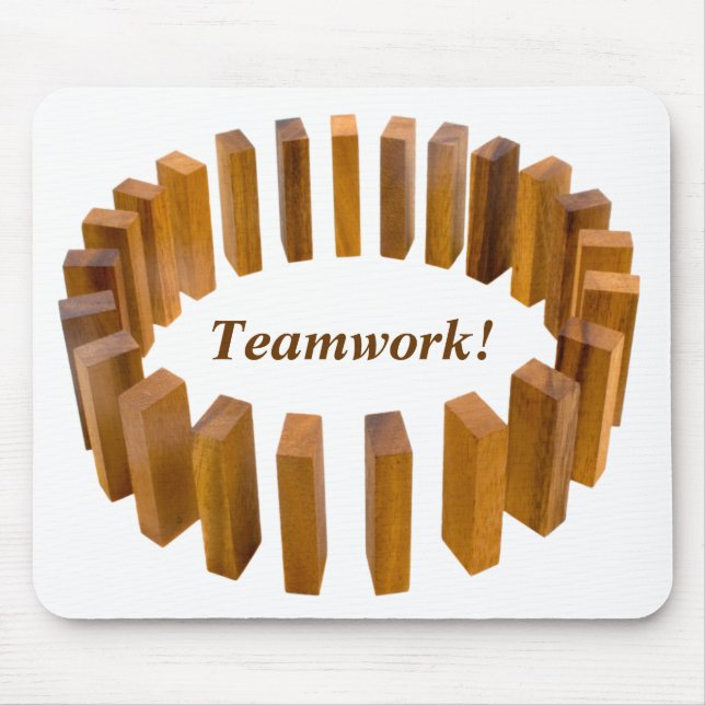Círculo Mousepad dos trabalhos em equipe (Frente)