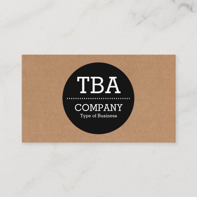 Círculo preto v2 - caixa de cartão (Frente)