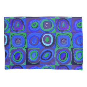 Círculo Quadrado do Kandinsky Farbstudie Blue Quad