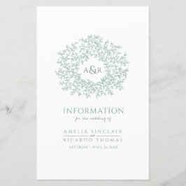 Círculo verde das folhas, informações do convidado