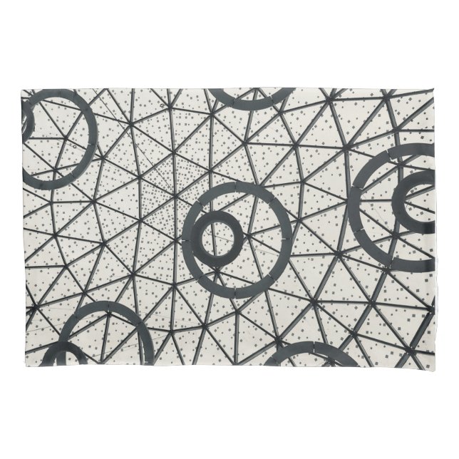 Círculos Abstrato preto e branco (Frente)