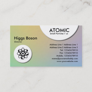 Círculos Atômicos - Cartão de visita de Gradientes