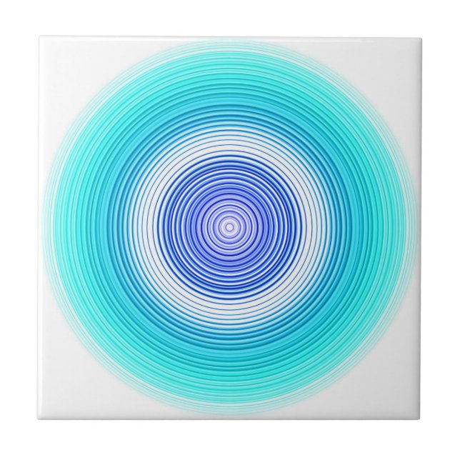 Círculos - azul aqua turquesa ciano azul (Frente)