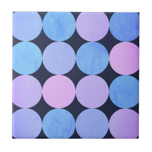Círculos Azul Roxo e Rosa