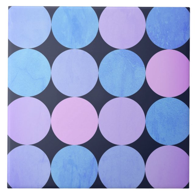 Círculos Azul Roxo e Rosa (Frente)
