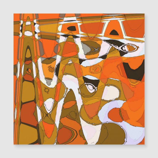 Círculos brilhantes do outono: padrão abstrato. (Frente)