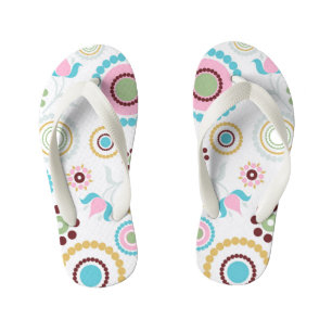 Círculos Coloridos Chinelos para Crianças