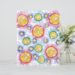 Círculos Coloridos e Bolhas Papel de Escrapão