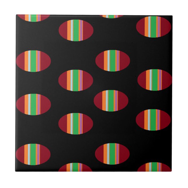 Círculos com padrão a preto (Frente)