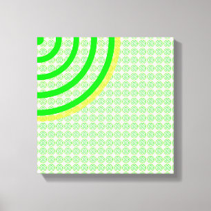 Círculos Concentrados Coloridos Canvas Dividida