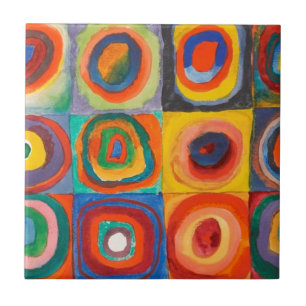 Círculos Concentrados Quadrados de Kandinsky