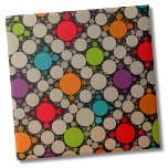 Círculos Contemporâneos de Pontos Modernos<br><div class="desc">Círculos Contemporâneos Bolinhas moderna azulejo de cerâmica. Todo mundo ama um padrão de bolinhas interessante! Verde limão, Rosa Quente, Roxo, Laranja, Turquesa, num Tom e Preto. Quer queiras usar este azulejo como uma pequena porta copos ou trivit para uma bebida ou prato... ou queres ficar grande com uma pancada de...</div>