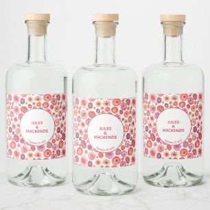 Círculos de Aquarela Rosa Abstrato modernos