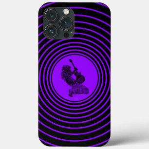 Círculos de Música Roxo Preto - Adicione Suas Co