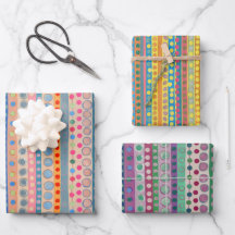 Círculos e faixas coloridas