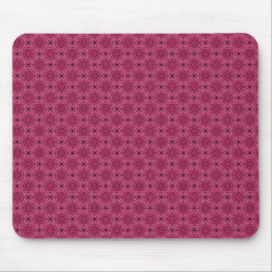 Círculos elegantes cor-de-rosa escuros Mousepad