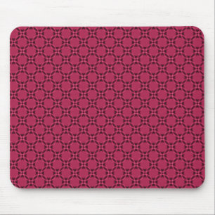 Círculos Funky magentas Mousepad