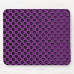 Círculos Funky violetas Mousepad
