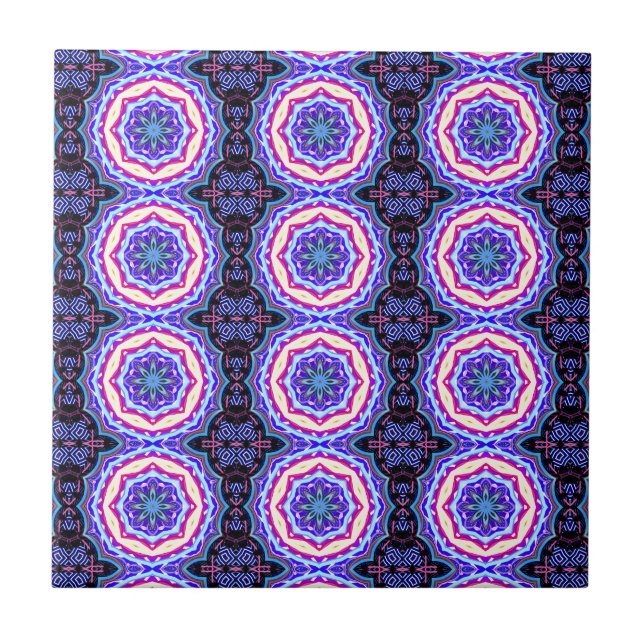 círculos intricados de tibetano mandala (Frente)