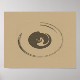 Círculos Líquidos - Poster (Opção de Canvas)