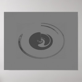 Círculos Líquidos - Poster (Opção de Canvas)