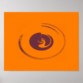 Círculos Líquidos - Poster (Opção de Canvas)