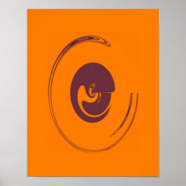 Círculos Líquidos - Poster (Opção de Canvas)