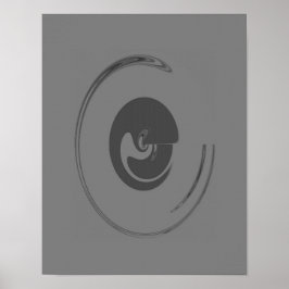 Círculos Líquidos - Poster (Opção de Canvas)