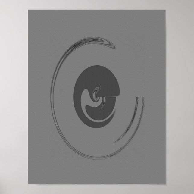 Círculos Líquidos - Poster (Opção de Canvas) (Frente)