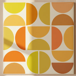 Círculos modernos abstratos de meados do século em