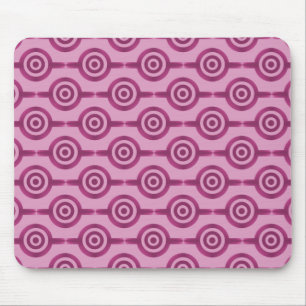 Círculos na moda magentas Mousepad