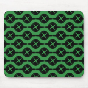 Círculos raros verde-claro Mousepad