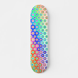 Círculos retrais coloridos skate