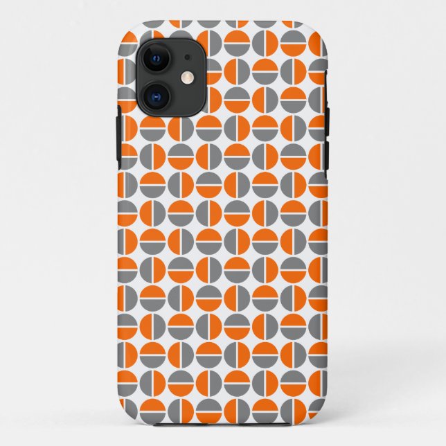 Círculos rotativos - Laranja e capas de iphone de  (Verso)