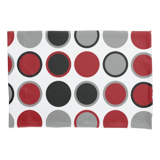 Círculos vermelho, preto e Cinza (Frente)