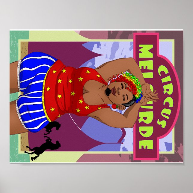 Circus Bearded Lady Poster (Frente)