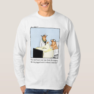 Cirurgia Médica Engraçada Camiseta do Humor LS