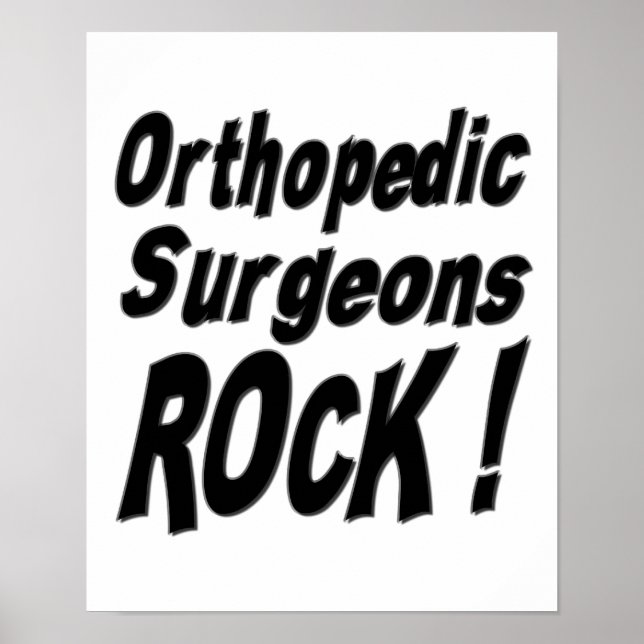 Cirurgiões Ortopédicos Rock! Impressão poster (Frente)