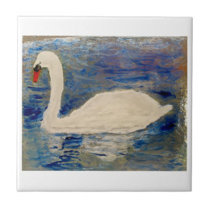 Cisne da pintura do pássaro