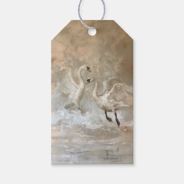 Cisnes - Etiquetas de Presente (Frente)