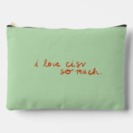 CISV Austin "Eu amo CISV..." Toilettry Pouch